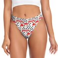 thumbnail image 1 of Balery Forest Mushrooms Tangas de Algodón para Mujer con Estampado – Ropa Interior Sexy, Transpirable, G-string-X-Small, 1 of 6