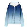 thumbnail image 5 of Fanxing Clearance Jacket for Women Full Zipper Plus Size Hooded Sweatshirt Ladies Fashion Tie Dye Printed Zip Up Hoodies Jackets Coat Deals, 5 of 5