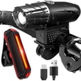 thumbnail image 5 of Luces delanteras y traseras para bicicleta, juego de luces para bicicleta de alta resistencia, linterna de seguridad impermeable para ciclismo, camping, senderismo, 5 of 5