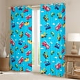 thumbnail image 2 of Homewish Fire Fighting Truck Blackout Curtains Set of 2 (52x84 Each) for Boy, Cartoon Construction Vehicle Window Curtains, Blue Sky Cloud Curtains and Drapes, Living Room Curtains Decor, 2 of 6
