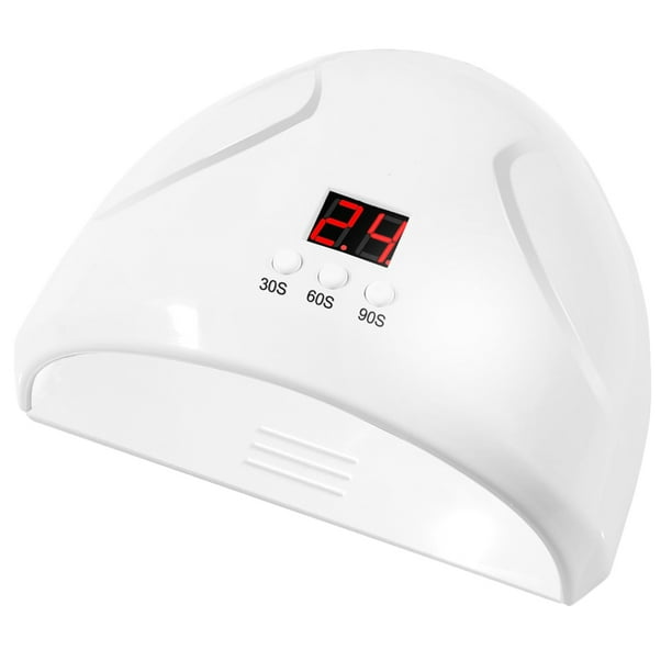 EeaseMX Secador de uñas con sensor inteligente, 12 LED, 36 W, lámpara UV LED para secado de esmalte de gel, temporizador, herramientas de manicura (blanco)