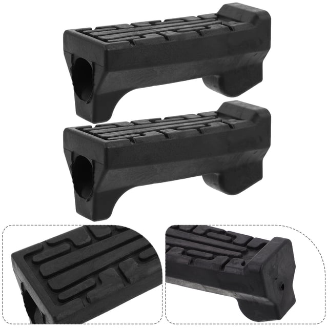 YSNOOWE 1Par Reposapiés Delanteros De Goma Antideslizantes Para Motocicleta Con Instalación Fácil Y Durabilidad