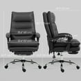 thumbnail image 3 of Vinsetto Microfibre Vibration Massage Office Chair, Black, 3 of 9