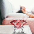 thumbnail image 5 of Pisapapeles grande de diamantes de cristal con soporte, joyas, decoraciones de boda, centros de mesa, decoración del hogar, 3,15 pulgadas (rojo), 5 of 5