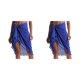 thumbnail image 3 of Qarigey Poliéster Niñas Plegable Casual Bohemio Romántico Verano Vacaciones Compras Citas Playa Jugando Faldas Azul Azul 2piezas, 3 of 6