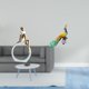 thumbnail image 2 of Figura De Pavo Real, Estatua De Mujer, Centro De Mesa, Dormitorio, Regalo Para Lectores, Estantería, Escultura Abstracta De Granja, Decoración Versátil, Escultura De Pavo Real, Figura De, 2 of 8