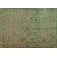 thumbnail image 1 of Ahgly Company Machine Washable Indoor Rectangle Abstract Turquoise Blue Contemporary Area Rugs, 7' x 9', 1 of 4