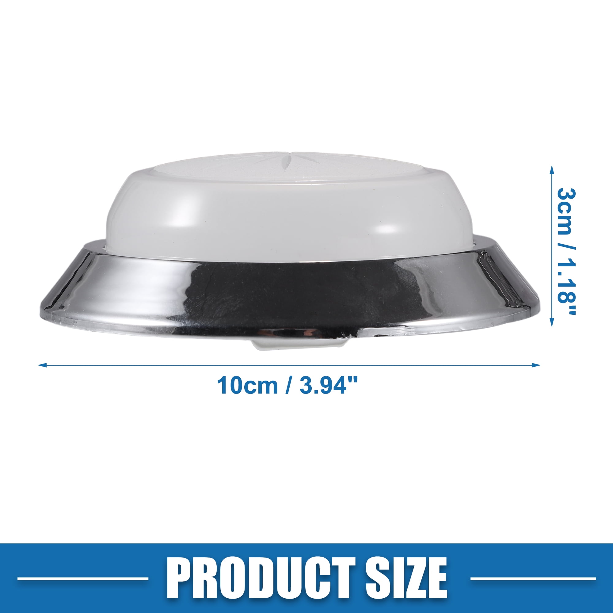 Unique Bargains Car Round Dome Light Base Lens Lamp Cover for Chevy Camaro 70-81