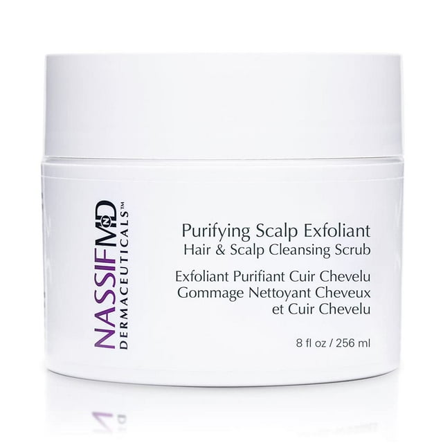 NassifMD Exfoliant Purifiant Détox du Cuir Chevelu Gommage Nettoyant pour Cheveux et Cuir Chevelu