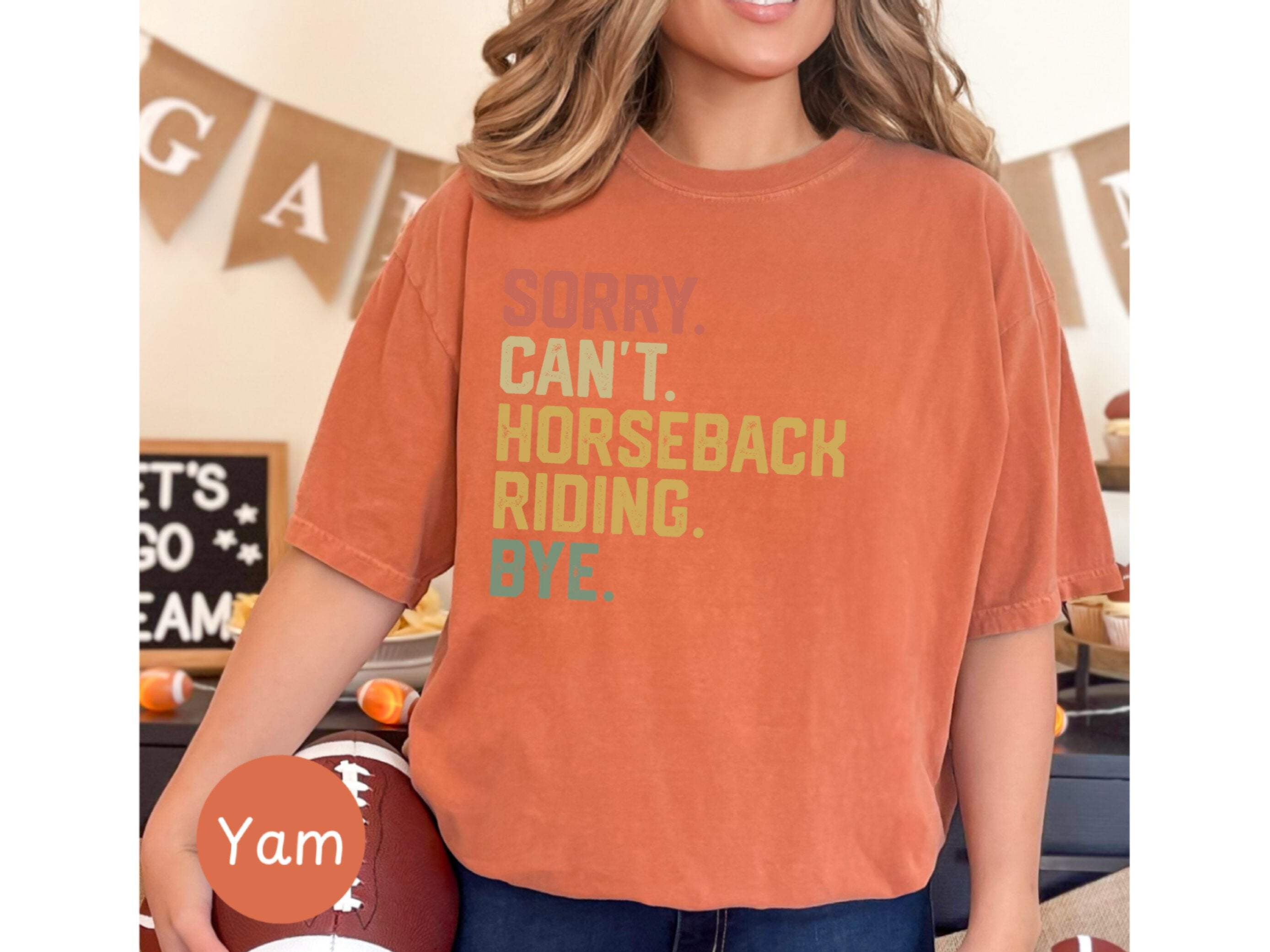 Funny Horseback Riding Quote T-Shirt, Equestrian Novelty Tee, Horse Lover Gift, Sorry Cant Horseback Riding Shirt, Horseback Riding Gift