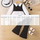 thumbnail image 3 of Cowsor Toddler Baby Girl Clothes Outfit Long Sleeve Blouse Shirt Top Flare Leggings Pants Two Piece Outfits Set, 3 of 7