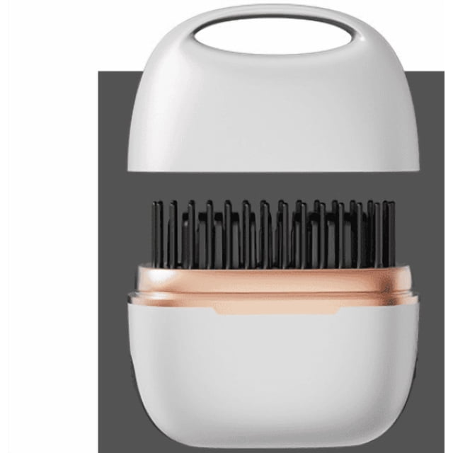Mini cepillo alisador de pelo inalámbrico para helados, recargable, portátil, con control de temperatura, calentamiento rápido, mini peine alisador inalámbrico.