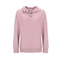 thumbnail image 5 of VEKDONE Button Down Sweatshirt for Women Fall Long Sleeve Lapel Pullover Sweatshirts Casual Loose Fit Lightweight Tops with Pockets, 5 of 7