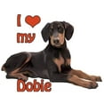 thumbnail image 2 of CafePress - I Heart My Doberman Mug - 11 oz Ceramic Mug - Novelty Coffee Tea Cup, 2 of 4