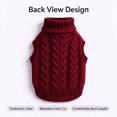 thumbnail image 5 of Dog Sweater for Small Medium Dogs, Warm Comfortable Winter Pet Clothes, Cute Knitted Sleeveless Puppy Sweater for Cats, Dog Apparel & Accessories Fall Winter by MPOISVA, 5 of 8