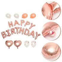 FRCOLOR Birthday Party Decorations Balloon Balloons for Happy Women's Rose Gold