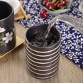 thumbnail image 4 of YSTIANN 2 PCS Tea Cup - 10oz Handle-less Ceramic Tea Cups with Cherry Blossom & Line Pattern, Transitional Chinese Design WJ85-5645, 4 of 6