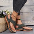 thumbnail image 5 of Samickarr Summer Sandals For Women Indoor And Outdoor Wide Summer Ladies Flip-Flops Wedge Heel Slippers Sandals Casual Flip Flops Women's Shoes, 5 of 9