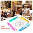 thumbnail image 7 of American Mahjong Tile Rack and Pusher Set - 4 Multicolor Acrylic Racks with Pushers (Color), 7 of 7