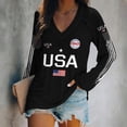 thumbnail image 2 of AHMOMEI Women's 250 Anniversary USA Shirt America 1776-2026 250th Anniversary Long Sleeve 4th of July Graphic Sweatshirts for Women, 2 of 5