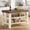White&Brown, variant on Fnova 55" Kitchen Island with Storage, Farmhouse Wood Kitchen Storage Cabinet, Large Stationary Island Table for Kitchen Dining Room, Brown