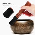 thumbnail image 4 of Buddha Sound Bowl Suction Singing Bowl Lifting Handle Rubber Sucker Tool with Leather Wrapped Stick, 4 of 8