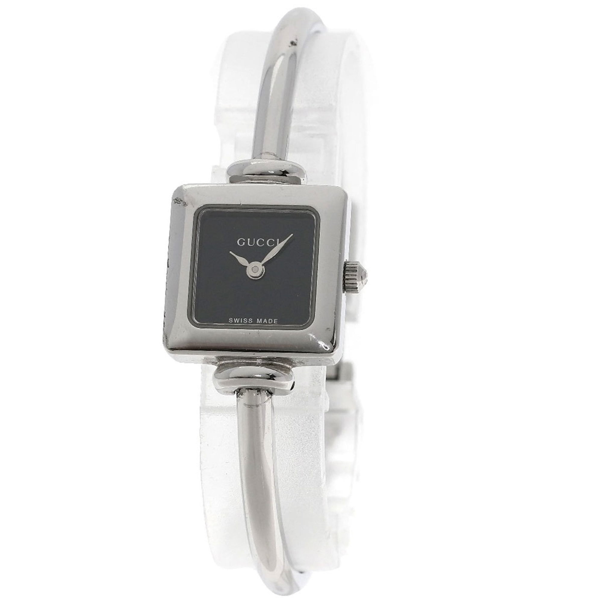 Pre-Owned Gucci 1900L Square Face Watch Stainless Steel/SS Women's GUCCI (Fair)