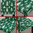 thumbnail image 6 of Christmas Chair Covers for Dining Room Set of 6 Green Christmas Tree Dining Chair Protectors 6 Pcs Stretch Removable Washable Chair Slipcovers 6 Pack for Winter Xmas Holiday Home and Party Decor, 6 of 6