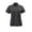 Black Hthr, variant on Paragon B11671584 Women Dakota Striated Heather Polo T-Shirt, Steel Grey Heather - Medium