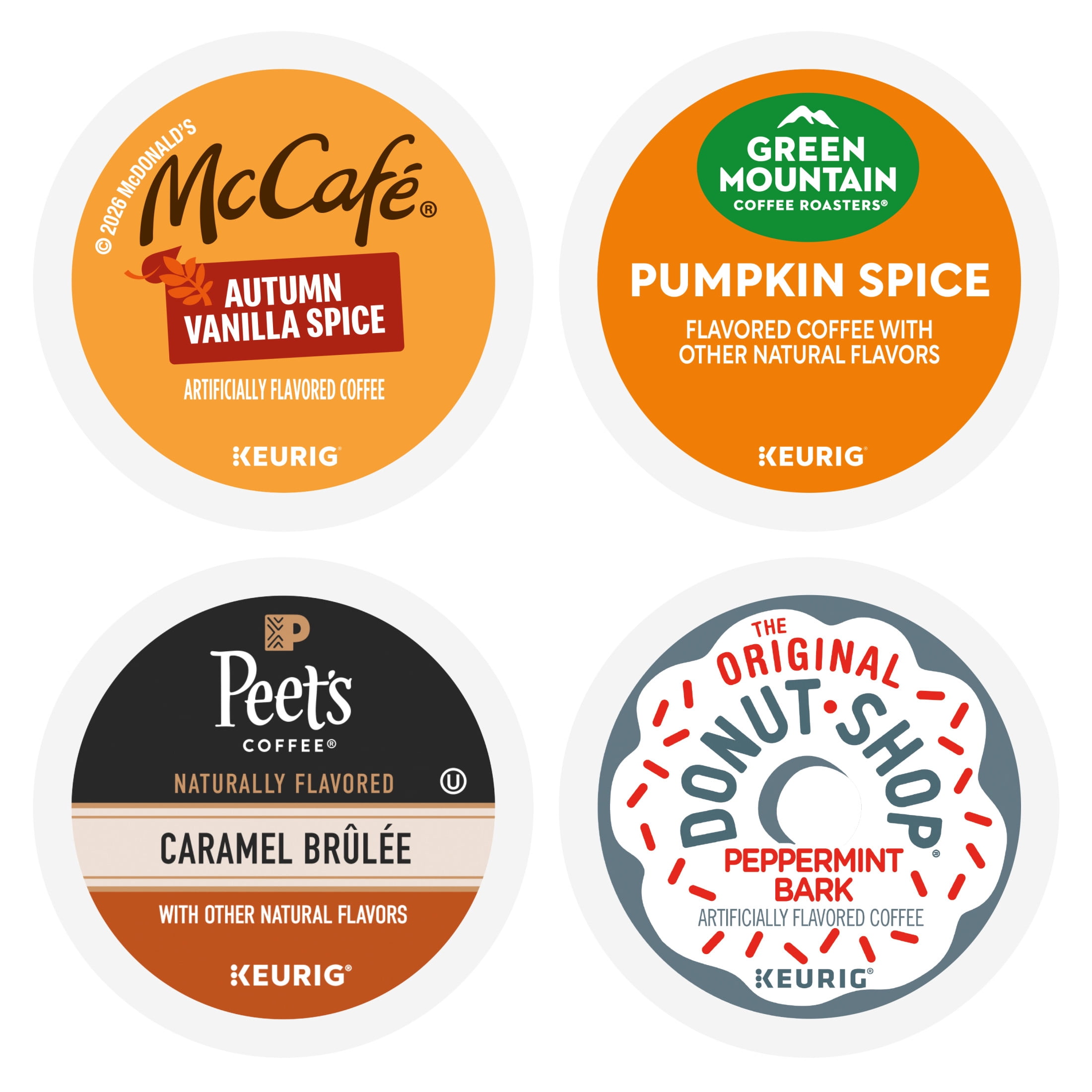 Keurig, Fall & Winter Favorites Seasonal Variety Pack Flavored K-Cup Coffee Pods, 24 Count