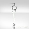 thumbnail image 5 of Sorbus Pot and Pan Rack for Ceiling with Hooks in Chrome — Decorative Oval Mounted Storage Rack, 5 of 8