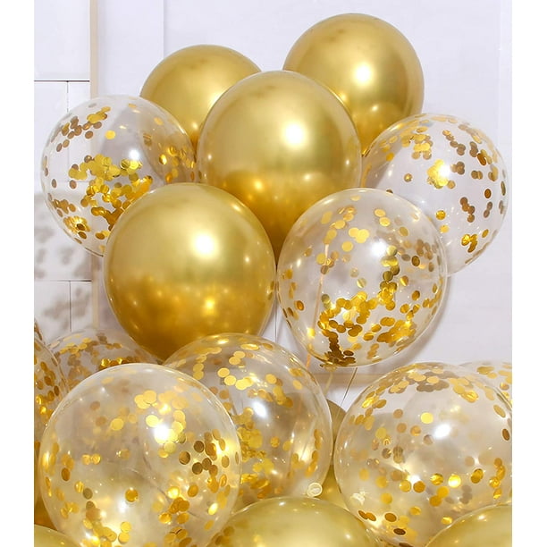 Metallic 2024 gold balloons