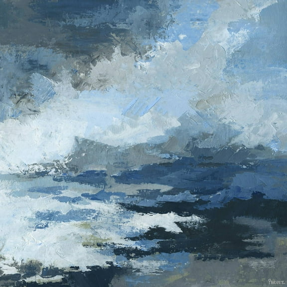 Parvez Taj "Camouflage Waves" Painting Print on Wrapped Canvas