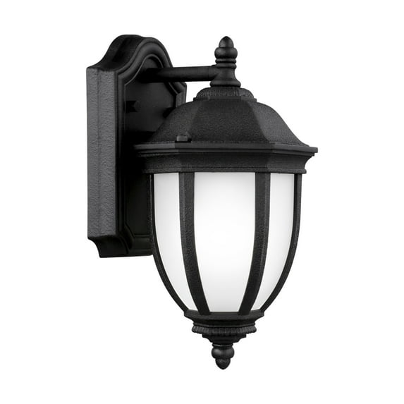 Small One Light Outdoor Wall Lantern by Generation Lighting - Seagull 8529301-12 in Black Finish