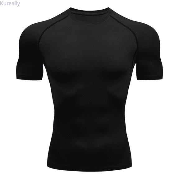 Kureaily Men's Shirts Short Sleeve Workout T-Shirt Running Tops Cool Sports Base Athletic Undershirts