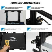 Creality Ender 3 3D Printer Fully Open Source with Resume Printing Function Printing Size 220x220x250mm Aluminum Black