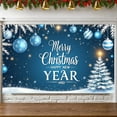 thumbnail image 6 of Festive Design Merry Christmas Snowflake Holiday Banner Happy New Year Celebration for Winter Party Home Wall Decor Seasonal Festivity, 6 of 9