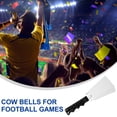 thumbnail image 4 of 2pcs Cow Bells Cheering Hand Bells Party Noise Makers Percussion Instruments, 4 of 5