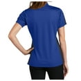 thumbnail image 2 of Yellow Rooster Womens PosiCharge Active Textured Colorblock Polo True Royal/ Grey XS, 2 of 6