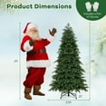 thumbnail image 3 of Gymax 6 FT Artificial Xmas Tree w/ 721 PE PVC Branch Tips & Folding Metal Stand, 3 of 10