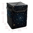 thumbnail image 5 of Gemini Constellation Foldable Car Trash Bin with Lid and Leak-proof Hanging Storage Bag Mini Trash Can Car Garbage Can, 5 of 6