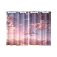 thumbnail image 1 of BSDHOME Nature Anime Art Sea Window Curtain Kitchen Curtain 26x39 inches (Two Pieces), 1 of 3