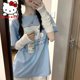 thumbnail image 2 of Camiseta de manga corta de Hello Kitty para mujer, ropa de gran tamaño con dibujos animados de Cinnamoroll Y2K, ropa de calle informal holgada, camisetas para parejas, camisetas de Anime xuanjing  unisex, 2 of 2