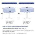 thumbnail image 4 of SquarePie Sequin Tablecloth Round 50 Inch Navy Blue Table Linen for Wedding Birthday Party, 4 of 5