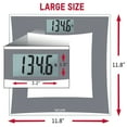 thumbnail image 3 of Taylor 11.8-inch x 11.8-inch Tempered Glass Digital Body Weight Scale, Gray, 3 of 8