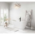 thumbnail image 3 of Elegant Kitchen & Bath BT30459GW-MBK 59 in. Oval Bathtub, Glossy White with Matte Black Trim, 3 of 8