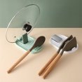 thumbnail image 2 of Soporte para espátula de cocina, estante para cucharas, tenedores, organizador de tapas de ollas, soporte para palillos, almohadilla antideslizante, accesorios de almacenamiento, 2 of 5