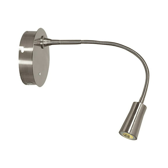 Access Lighting Gooseneck LED Wall Reading Light in Brushed Steel Color