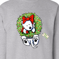 thumbnail image 3 of Inktastic Wreath Wrangler Westie Adult Sweatshirt, 3 of 4