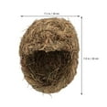 thumbnail image 4 of OULII 1Set Rabbit House Bed Woven Bunny Grass Nest Straw for Friends with Rabbits Indoor Use, 4 of 8